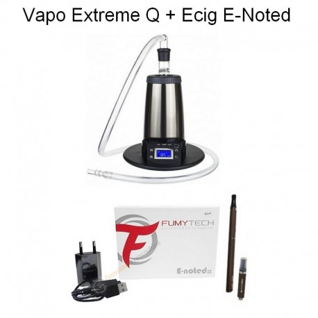 Pack Vaporisateur Arizer Extreme Q + Cigarette Electronique E-Noted