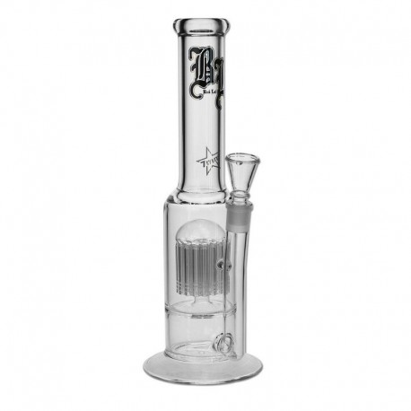 Glass Bong 24-arm Tree Perco Black Leaf