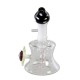 Mushroom Glass Pipe Herbs & Oil - Black Leaf