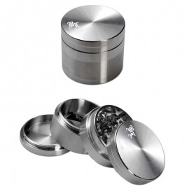 Steely Dan Stainless Steel Grinder 4 parts 59mm - Black Leaf