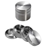 Steely Dan Stainless Steel Grinder 4 parts 38mm - Black Leaf