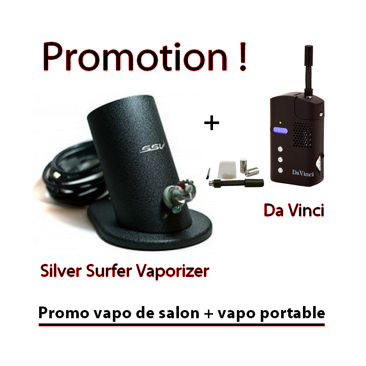 Promotion silver surfer vaporizer + Da Vinci - docteur-vaporisateur.com