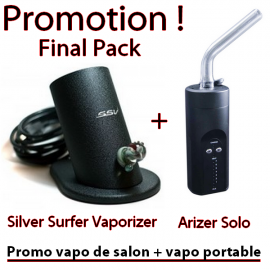 Promo SSV + Arizer Solo (vapo de salon + vapo portable)