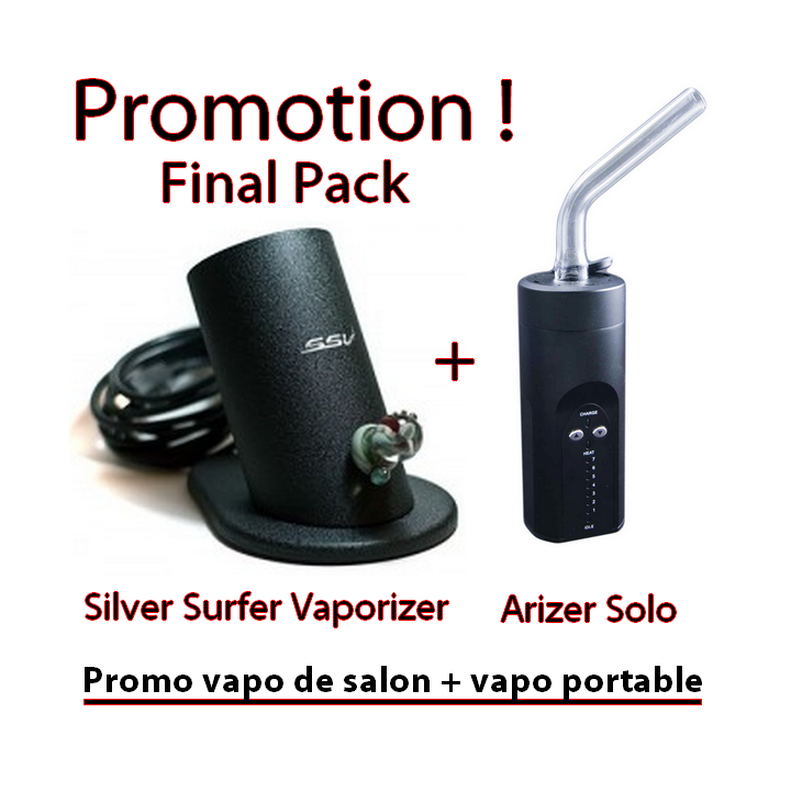 Promotion silver surfer vaporizer + Arizer Solo - docteur-vaporisateur.com