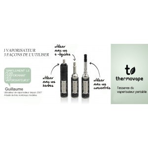 Thermovape T1 Vaporizer, le vaporisateur portable Thermovape T1 en vente chez Docteur-Vaporisateur.com