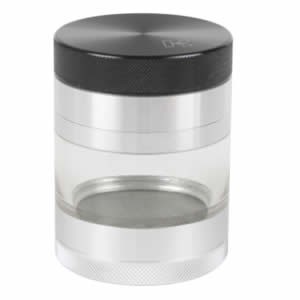 Grinder pollinisateur 4 pièces 56 mm transparent - Kannastor - docteur-vaporisateur.com