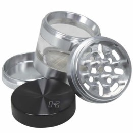 Grinder pollinisateur 4 pièces 64 mm transparent - Kannastor - docteur-vaporisateur.com