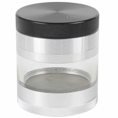 Grinder pollinisateur 4 pièces 64 mm transparent - Kannastor - docteur-vaporisateur.com