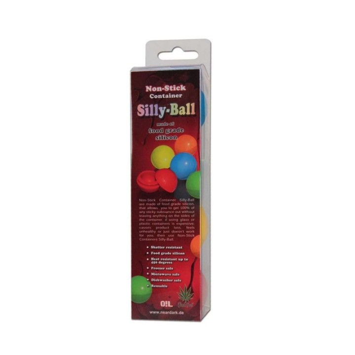 Silly Silicon Ball - Black Leaf