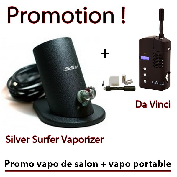 Promotion silver surfer vaporizer + Da Vinci - docteur-vaporisateur.com