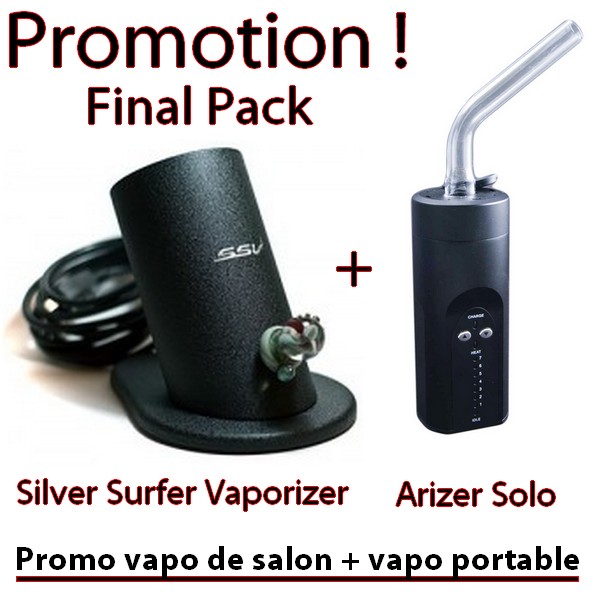 Promotion silver surfer vaporizer + Arizer Solo - docteur-vaporisateur.com