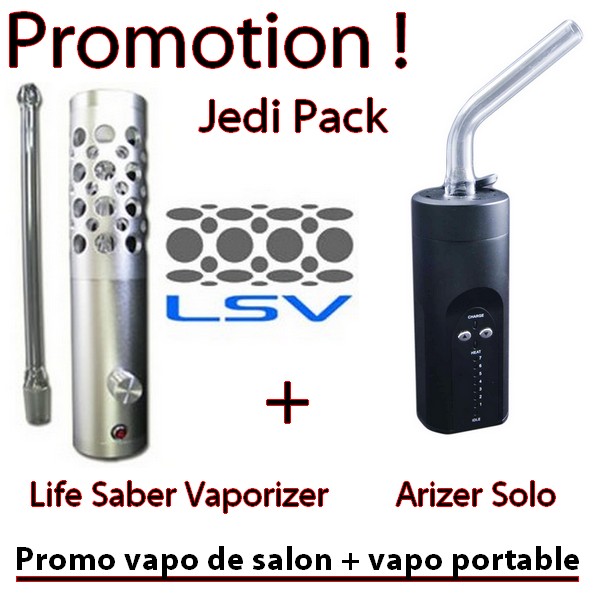Promo LSV + Arizer Solo (vapo de salon + vapo portable) - docteur-vaporisateur.com