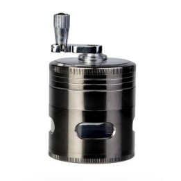 Grinder 4 pièces Alu 60mm pollinisateur et manivelle