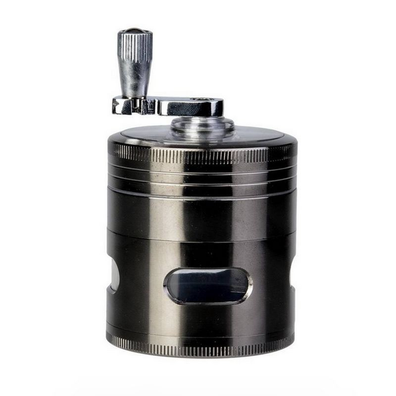 Grinder 4 pièces Alu 60mm pollinisateur et manivelle