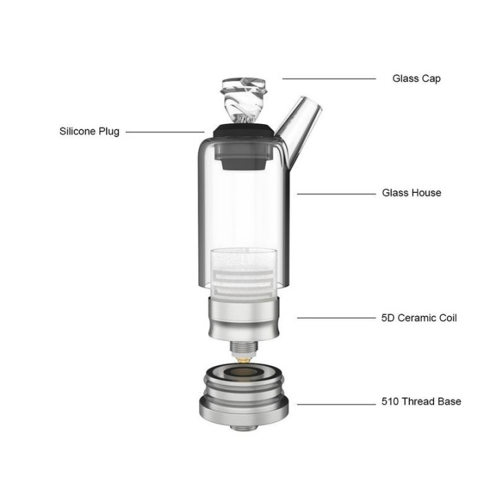 JCVAP Fusion 510 Wax Atomizer - Glazed Ceramic