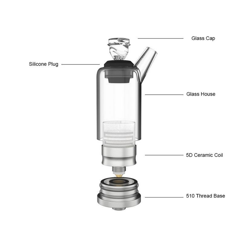 JCVAP Fusion 510 Wax Atomizer - Glazed Ceramic