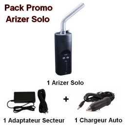 Pack Arizer Solo + Adapatateur secteur et Chargeur Auto - docteur-vaporisateur.com