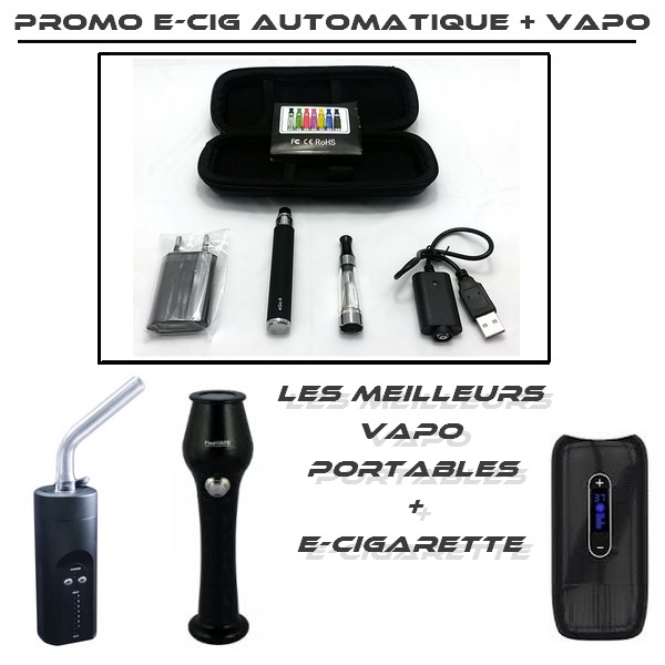 Promo Ecig Ego-K Automatique + Vaporisateur - Docteur-Vaporisateur.com